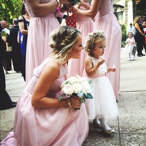 Blush colored Bridesmaid Dress-